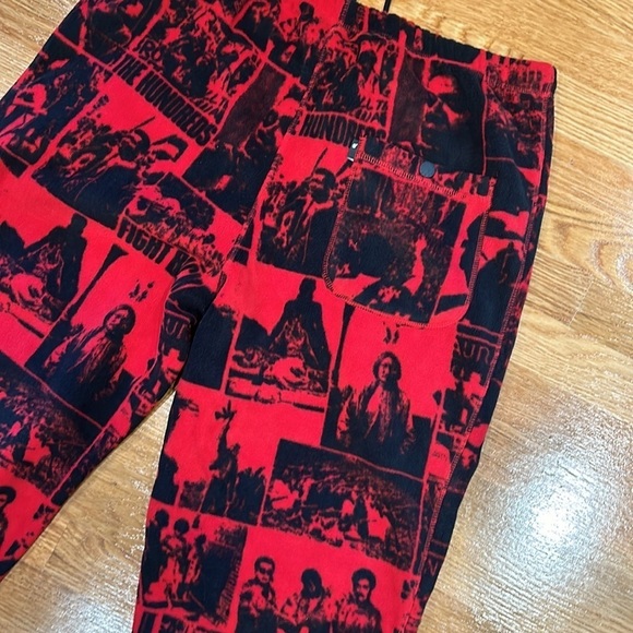Rare The Hundreds freedom fighters Resist Sweatpants Red/black men’s size xl new - Picture 8 of 10
